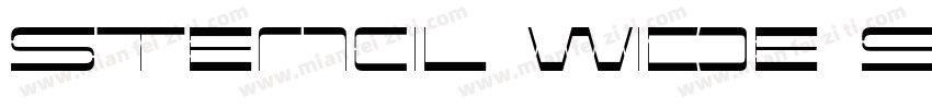 Stencil Wide Stenci字体转换